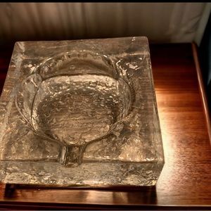 Ashtray Design House Stockholm 3½" Square Mini Light Glass Block